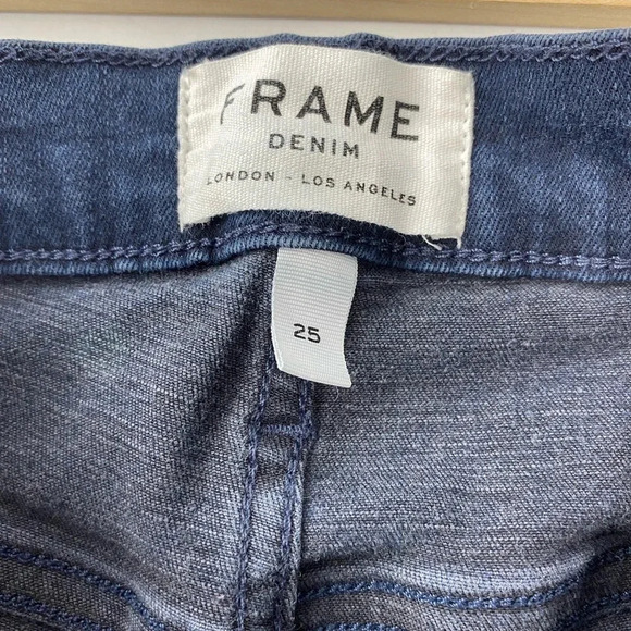 Frame Womens 25 Skinny Jeans Dark Wash Stretchy - Picture 8 of 9